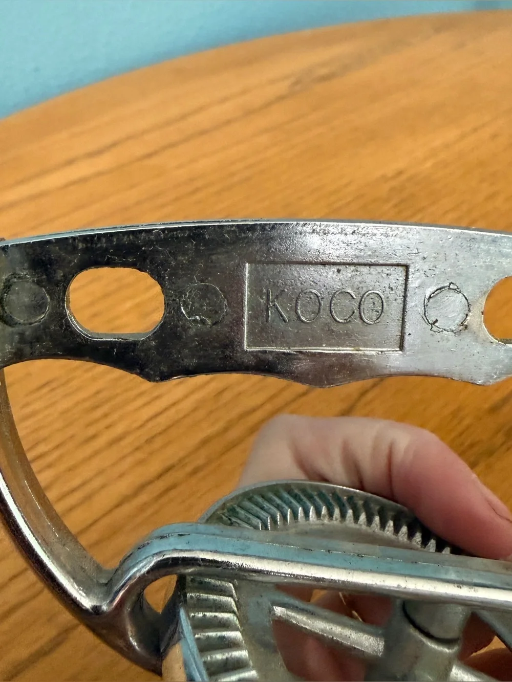 Vintage KOCO Japan Hand Crank Egg Beater Mixer